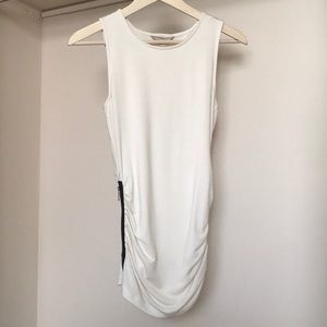 Banana Republic ruched side zip tank